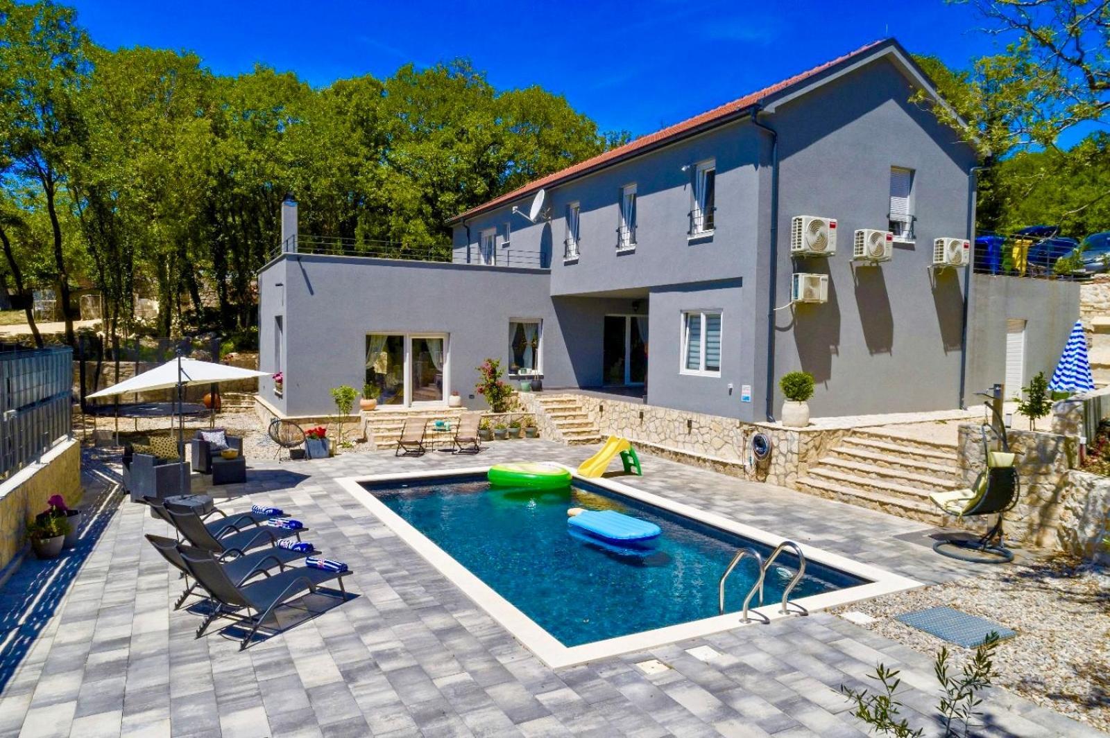 Luxury Villa Andrea Vrzika In Forest Near The Sea Zagvozd Extérieur photo