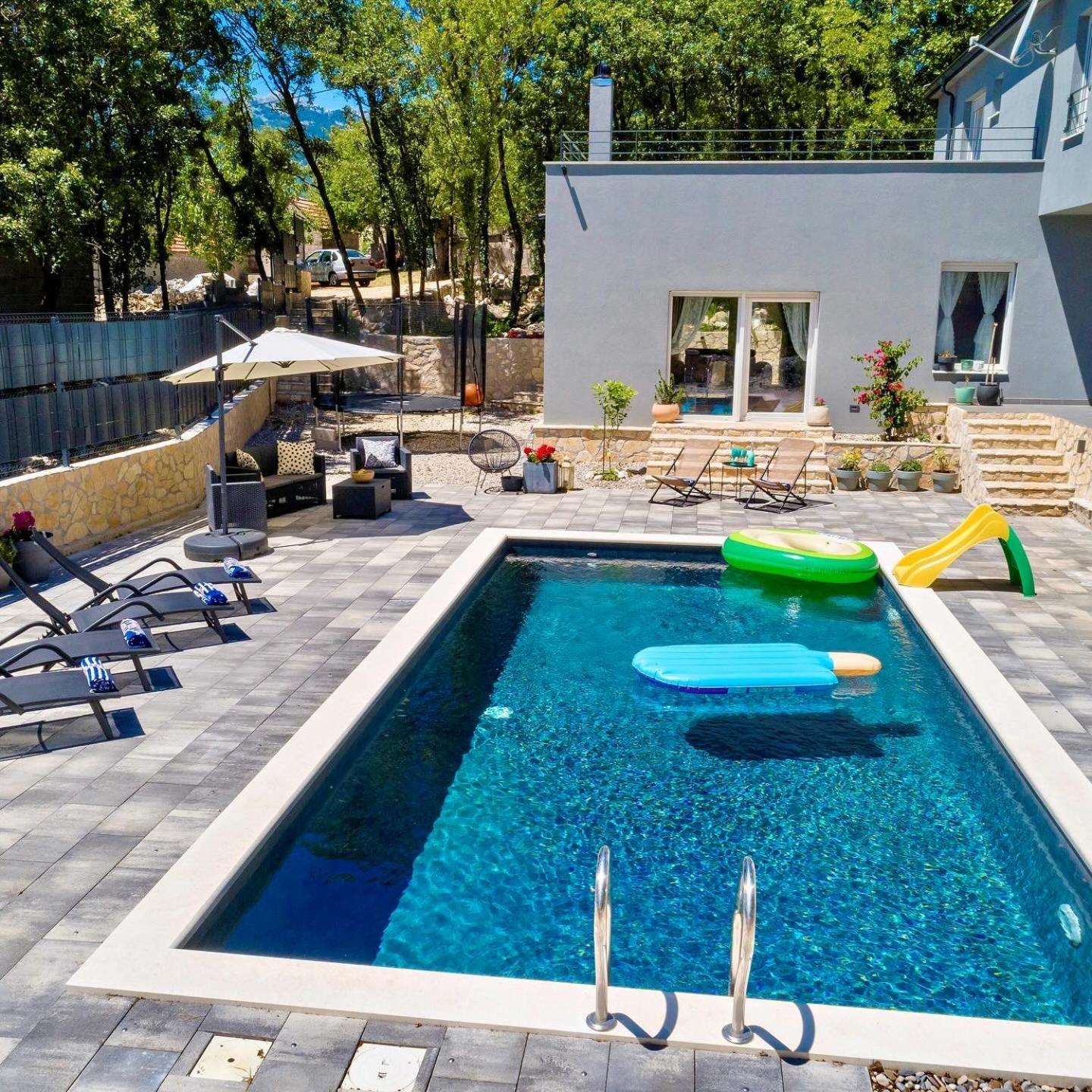 Luxury Villa Andrea Vrzika In Forest Near The Sea Zagvozd Extérieur photo
