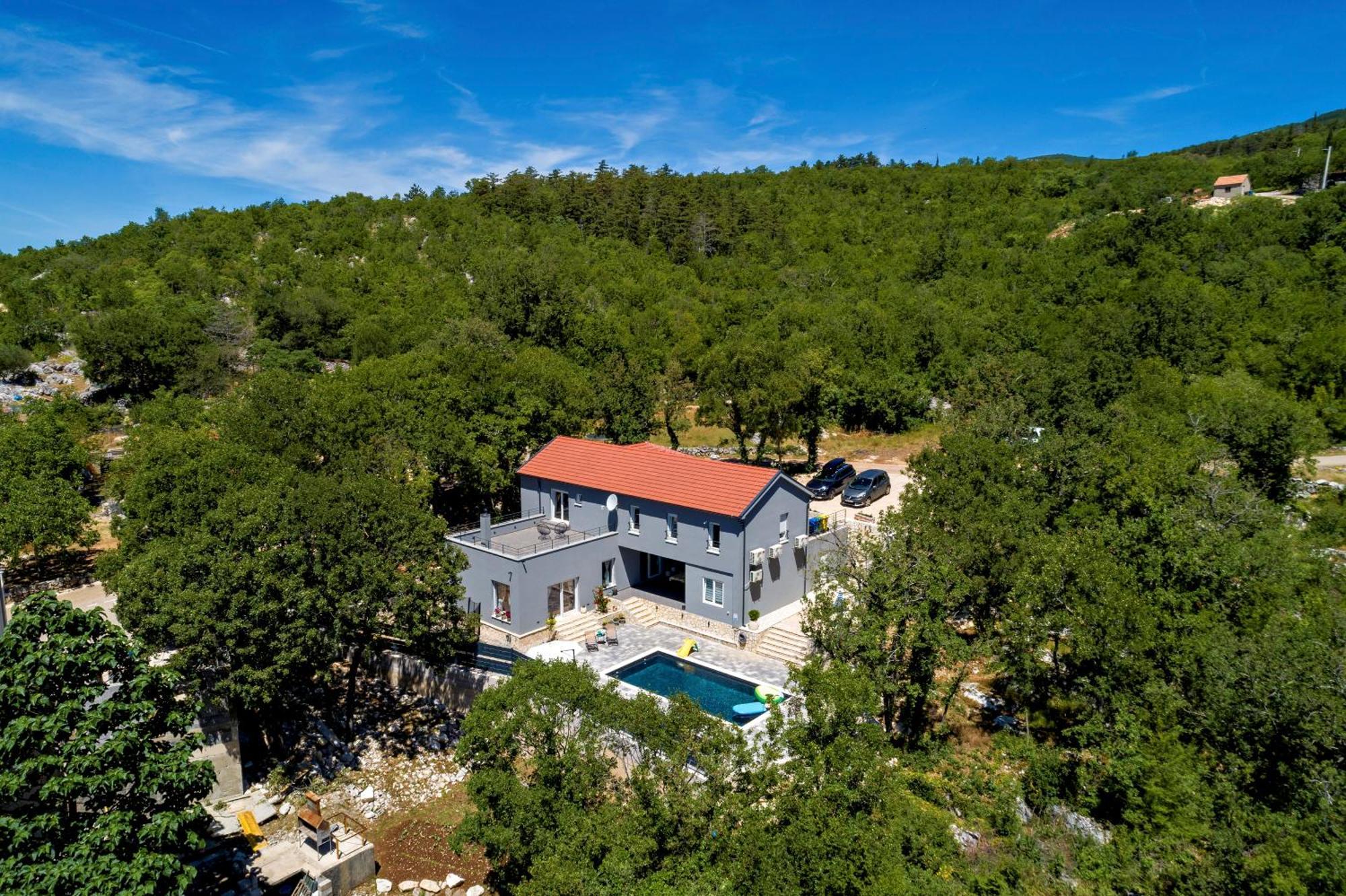Luxury Villa Andrea Vrzika In Forest Near The Sea Zagvozd Extérieur photo
