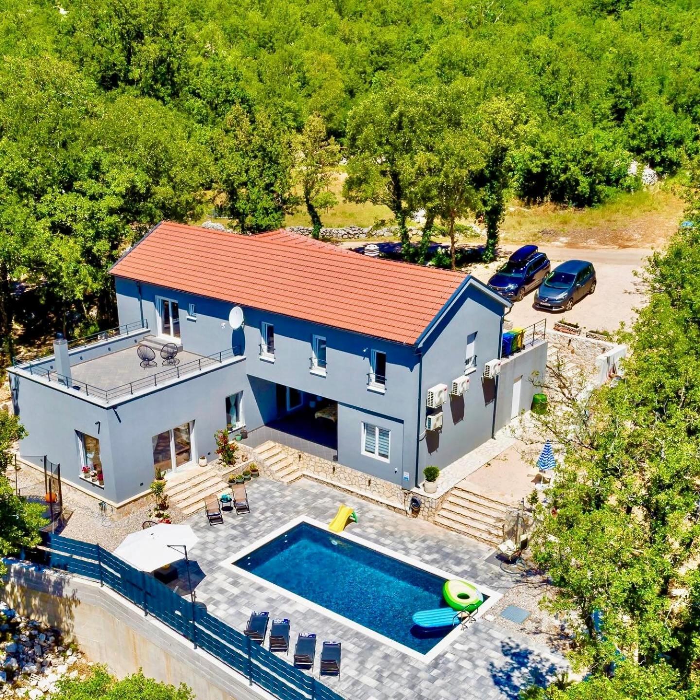 Luxury Villa Andrea Vrzika In Forest Near The Sea Zagvozd Extérieur photo