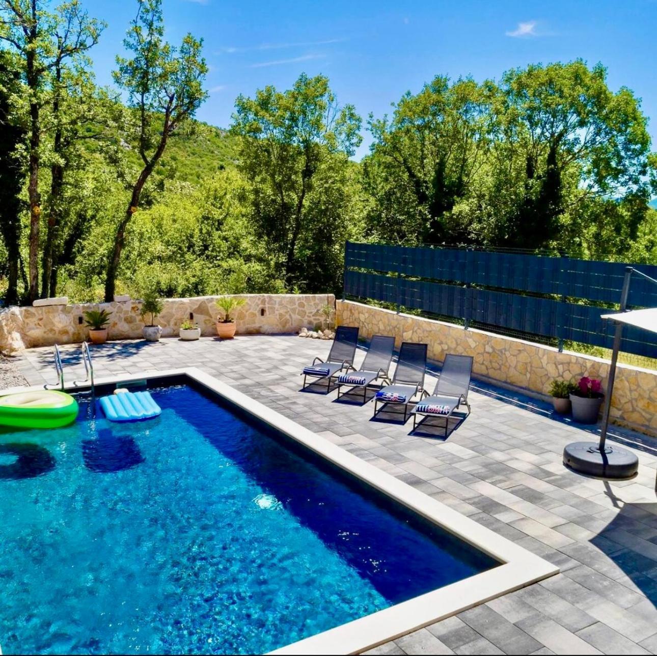 Luxury Villa Andrea Vrzika In Forest Near The Sea Zagvozd Extérieur photo